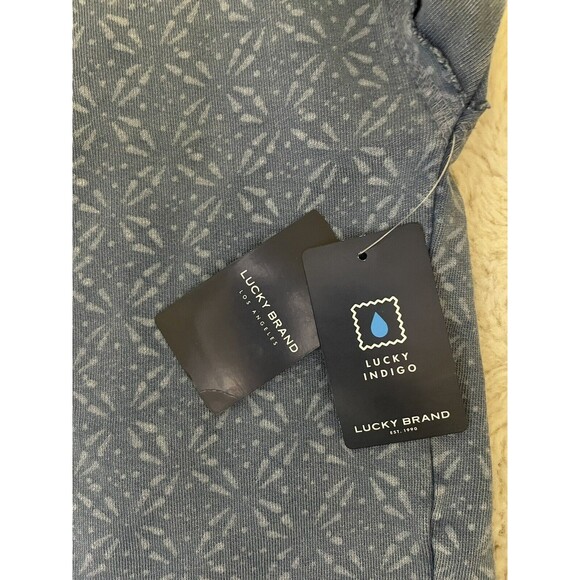 NWT Lucky Brand Patch Batwing Crop Print Hoodie Size Large - Picture 13 of 14